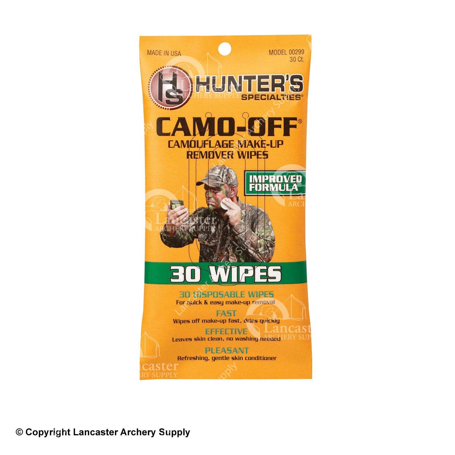 Hunters Specialties Camo-Off Make Up Remover Wipes