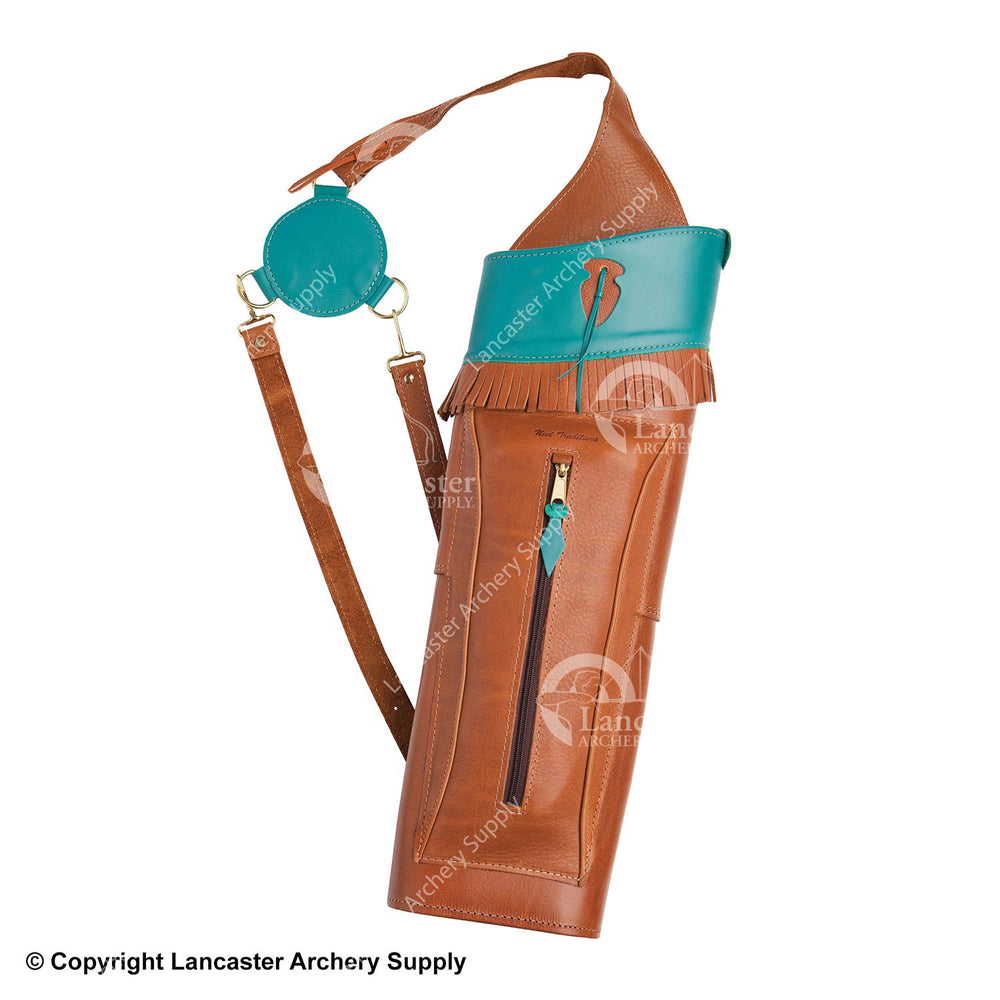 Neet T-BQ-2 Turquoise Leather Back Quiver