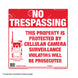 Extreme Hunting Solutions No Trespassing Sign (Plastic)