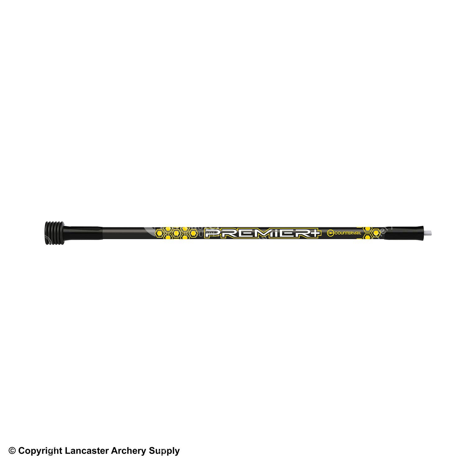 The black Premiere Plus Stabilizer bar with black and yellow honeycomb details on the bar.