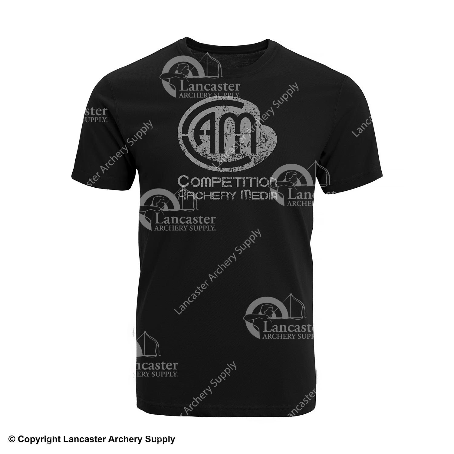 Competition Archery Media Black Distressed Tee