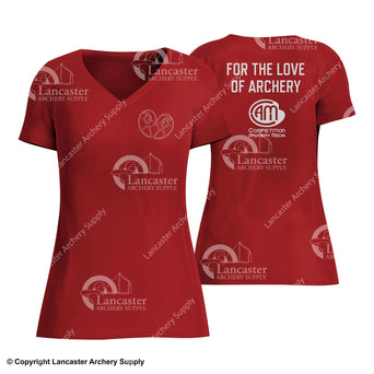 Competition Archery Media Womens V-Neck Tee