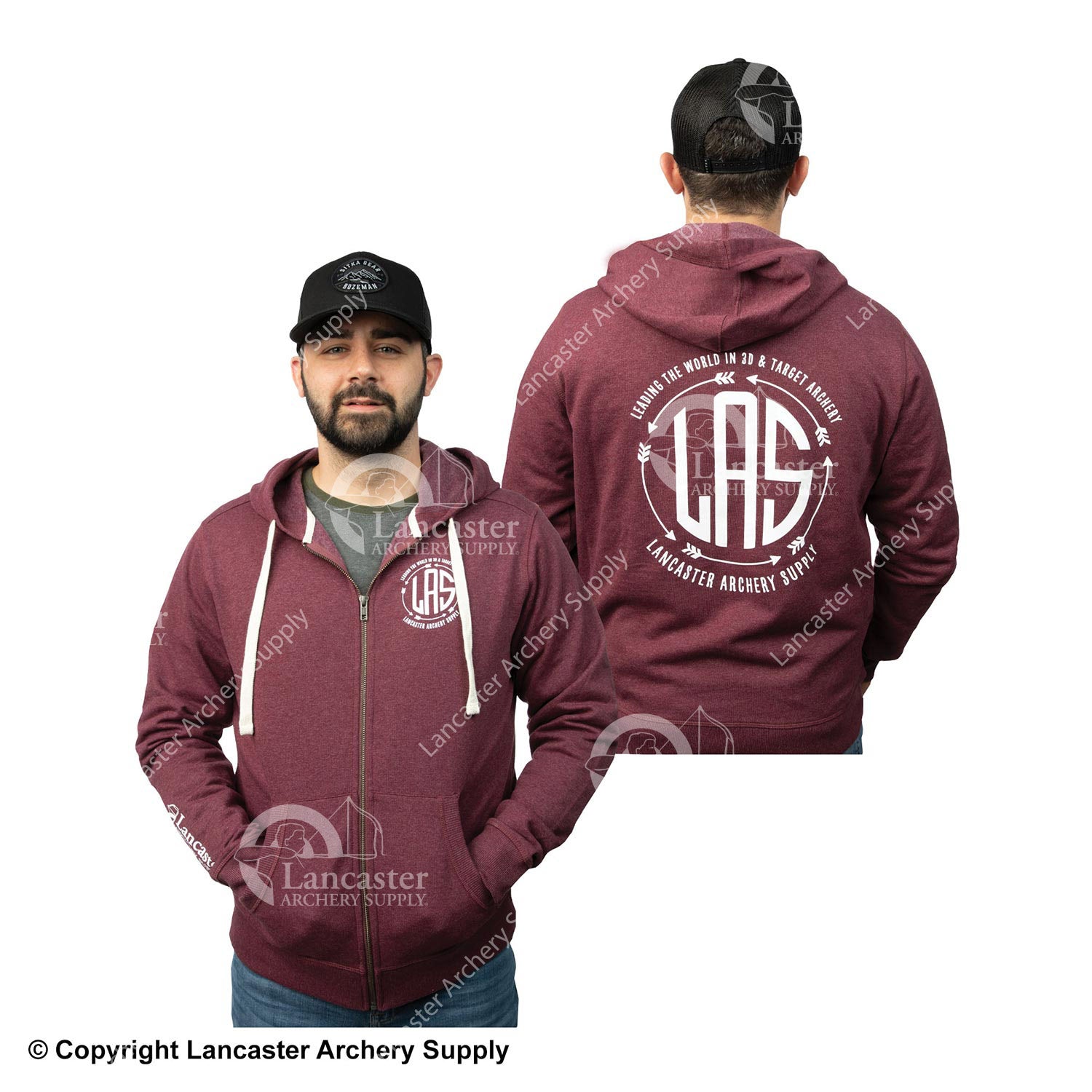 Lancaster Archery Supply Trials Zippered Hoodie
