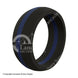 QALO Men's Thin Blue Line Pinstripe Silicone Ring