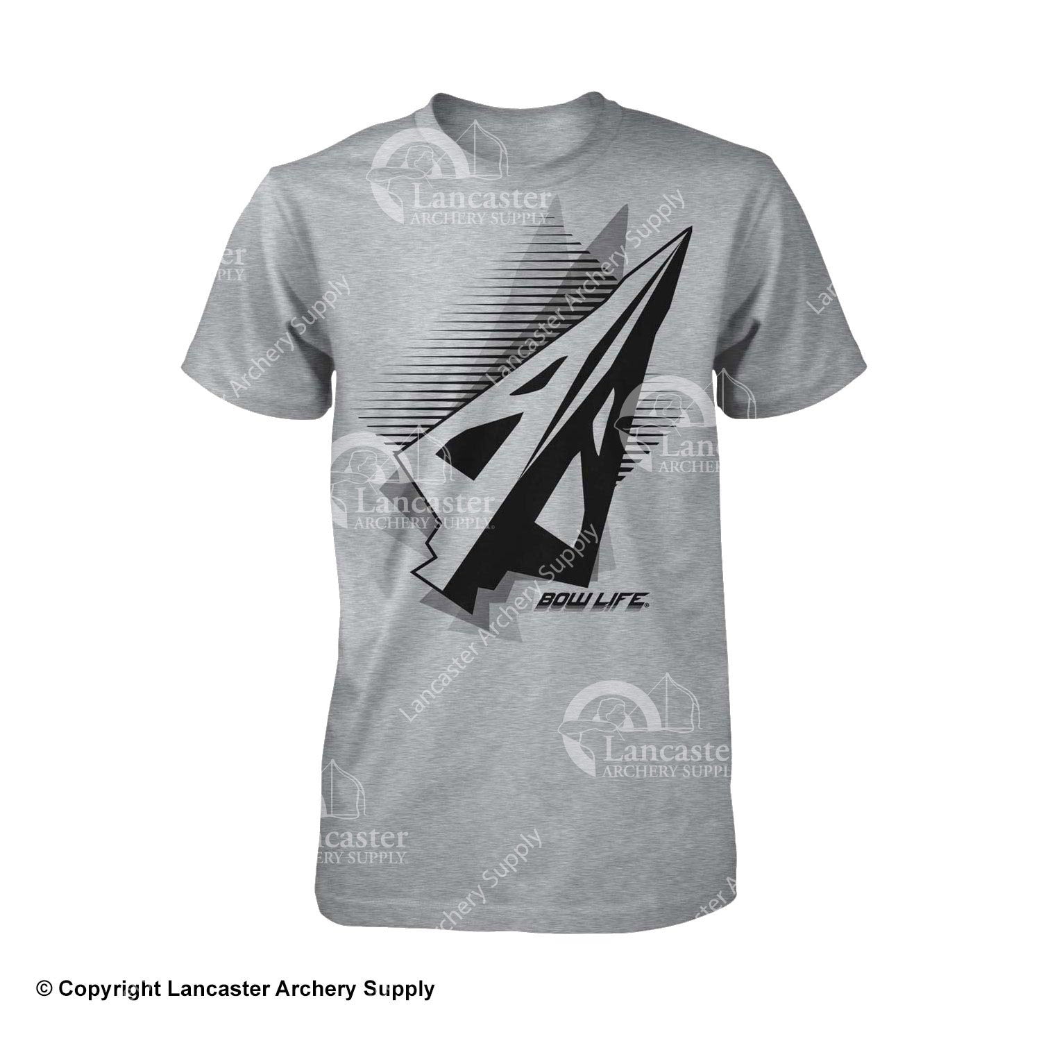 Bow Life Men's Magnum Broadhead Gray Short Sleeve T-Shirt
