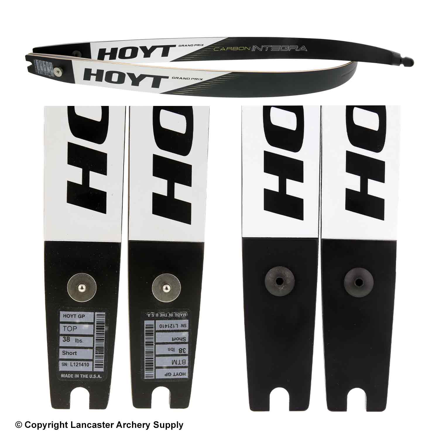 Hoyt Grand Prix Carbon Integra Recurve Limbs  (Open Box) X1031600