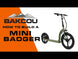 Bakcou Mini Badger Electric Scooter (Black)